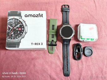 Amazfit T-Rex 3,1.5“ Amoled,Wifi,GPS,NFC,10ATM,27 dní