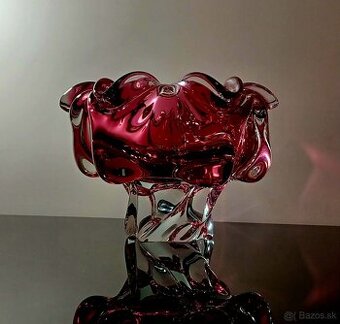 Nádherná misa, popolník z hutného skla návrh Hospodka