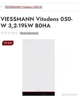Predám NOVÝ Kotol Viessmann Vitodens 050 W