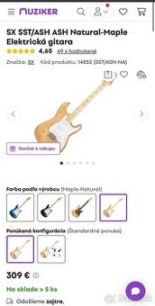 SX STT/ASH Stratocaster