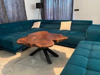 Konferenčný stôl z korenice 75ročneho orecha 🌳