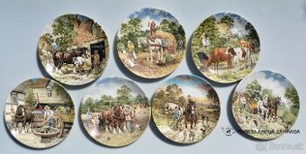 Wedgwood Porcelánové taniere z 1 série - život na gazdovstve