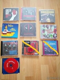 CD hudba rôzne (Beatles, Green Day, Metalica, Ramones)