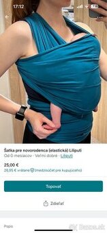 Elastická šatka pre novorodenca Liliputi
