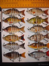 Viacdielne voblery do 12 cm (7 foto)