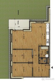 3-izb.bezbariérový byt so záhradou-Lokalita: pri jazierku
