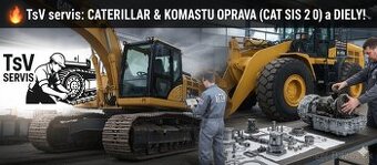 CATERPILLAR & KOMATSU OPRAVA a NÁHRADNÉ DIELY