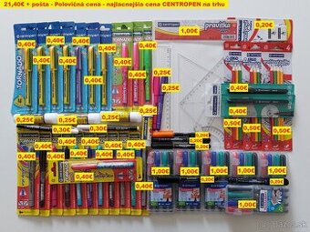 Balíček výrobkov CENTROPEN 1 nové,nerozbalené, POLOVIČNÁ CEN