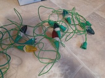 Staré retro vianočné osvetlenie