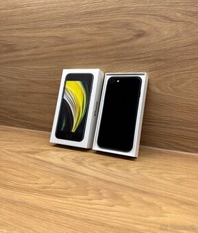 Apple iPhone SE 2020 64GB Black - 100% zdravie, nepoužívany