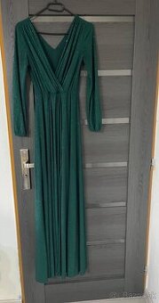 Trblietavé spoločenské šaty M L XL