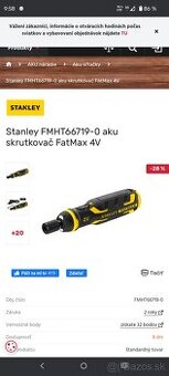 Stanley aku srobovak