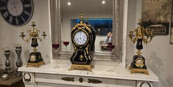 Krbove hodiny a svietniky limoges.