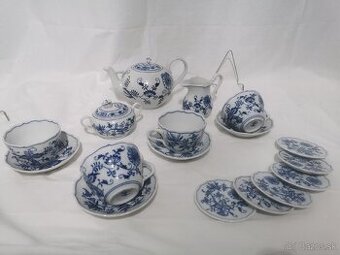 Cibulak, zwiebelmuster, čajový set, kávová sada