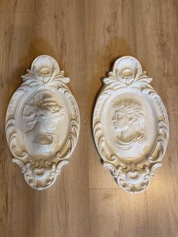 Sadrový obraz muž a žena