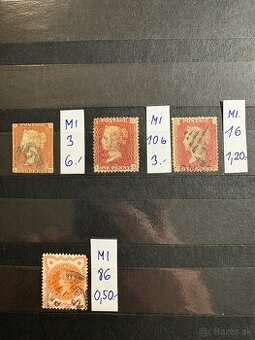 Známky Anglicko Viktória.