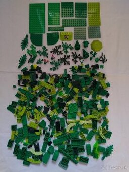 Lego kocky zelená - 421g