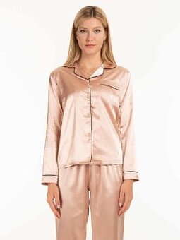 Zlaté saténové pyžamo