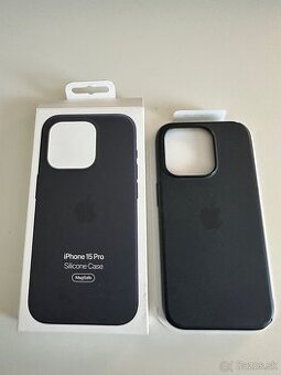 iPhone 15 Pro silicone case Čierny