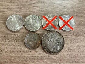 Československo strieborné pamätné mince