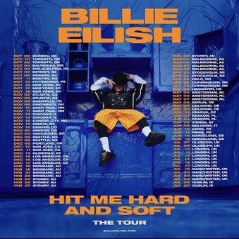 Predám 2 lístky na BILLIE EILISH do PRAHY 1.6.2025 - 1