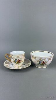 Porcelán tri grácie, raňajkový set