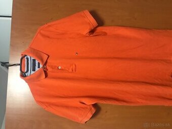 TOMMY HILFIGER originál mandarinkove pánske polotricko XL