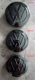 Volkswagen 56, 60, 65 mm čierne stredové krytky