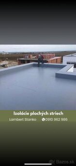 Realizujeme ploché strechy – PVC fólie, Fatrafol, izolácie (