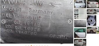 Volkswagen Passat B8 2.0 TDi 2019 predám Dpf 04L131723DP, 04