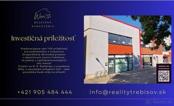Dvojpodlažná investíčna budova v centre Trebišova