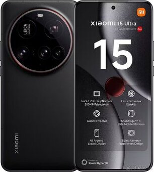 Predám  Xiaomi 15 Ultra 16/512 GB + hodinky