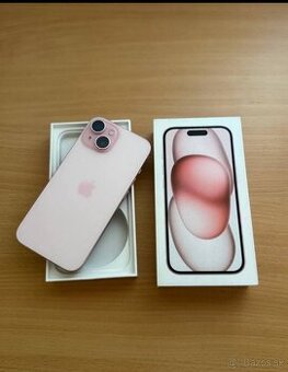 iPhone 15, 128 GB, ružová farba