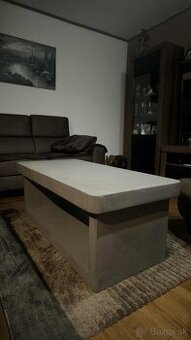 Moderný stolík z mikrocementu – ručná práca, betónový dizajn