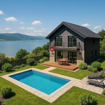 Rekreačná novostavba s bazénom a výhľadom na Šíravu – Vinian