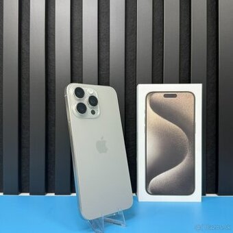 🔵Záruka 1 Rok | iPhone 15 Pro Max 256 GB Natural Titan