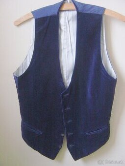 vesta modrá chlapčenská