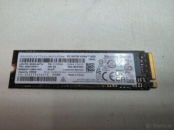 Western Digital NVMe ssd 256GB