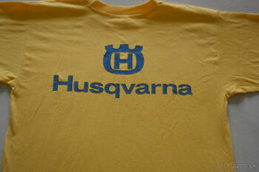 triko tričko husqvarna žlté