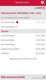 Predam Protherm Ray 12 KE / 14EU so 120L zásobníkom a tlakov