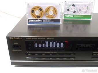 Graficky 2x7 pasmovy equalizer TECHNICS SH-GE70 vyroba Japan