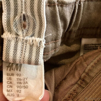 Predám nohavice a košeľu H&M v. 92