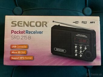 Sencor vreckove radio mp3 usb micro sd card