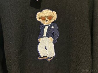 Polo Bear Ralph Lauren 100% kašmírový Purple label sveter