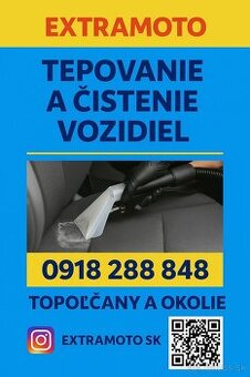 TEPOVANIE VOZIDIEL HĹBKOVÉ ČISTENIE UMÝVANIE