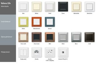 Zasuvky a vypinace Legrand Valena Life, Schneider Asfora