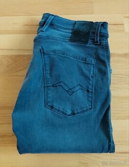 Replay šedé hyperflex slim fit