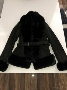 Zimný čierny kabát - 1