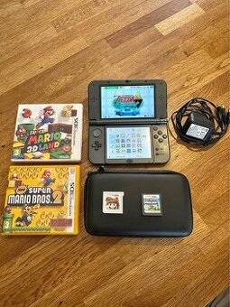 Nintendo 3DS XL (modnutý) + príslušenstvo, IPS displej
