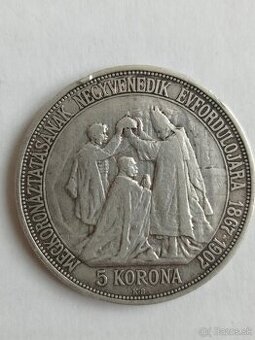 5 Korún 1907 KORUNOVAČNÁ